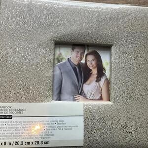 Gold Pebble Texture Photo Album Scrapbook with CD holder